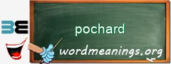 WordMeaning blackboard for pochard